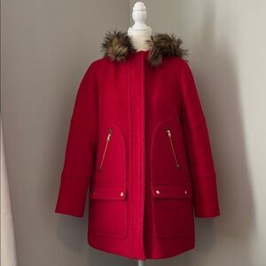 J. Crew Chateau Parka in Italian stadium cloth wool